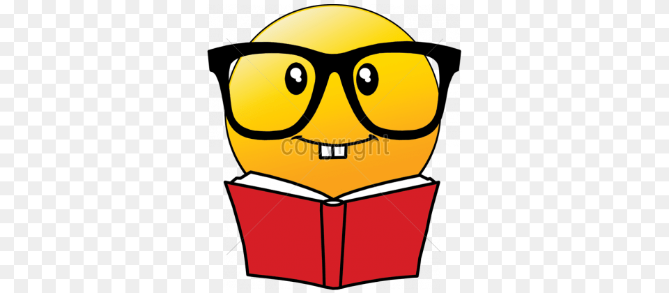 Book Emoji, Person, Reading, Accessories, Glasses Free Png