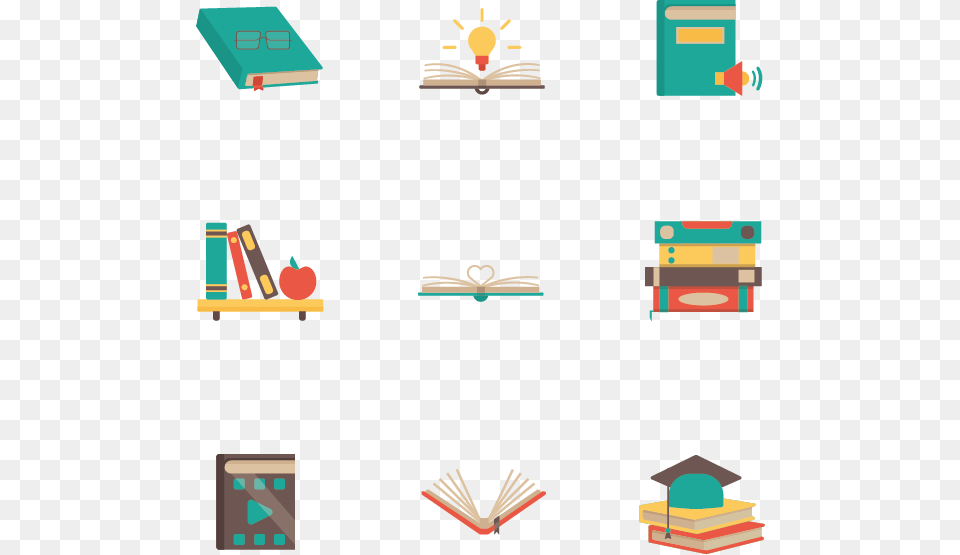 Book Icons, Publication, Person, Reading, Pencil Free Png Download