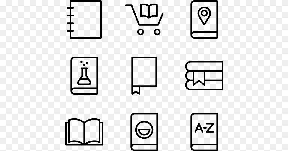 Book Kitchen Icons Gray Free Transparent Png