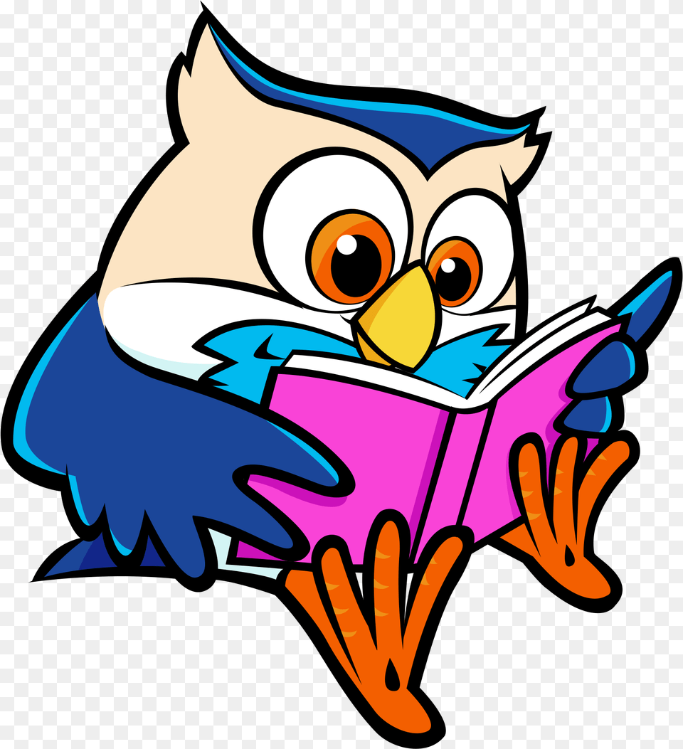 Book Lists And Resources For Children Owl Reading A Book, Person, Animal, Bird, Jay Free Png