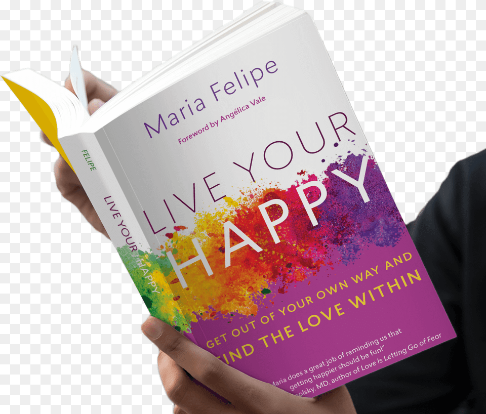Book Mockup Vol2 15 Live Your Happy By Maria Felipe, Advertisement, Poster, Publication Free Png