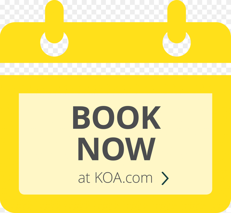 Book Now At Koa Sign, Text Free Png