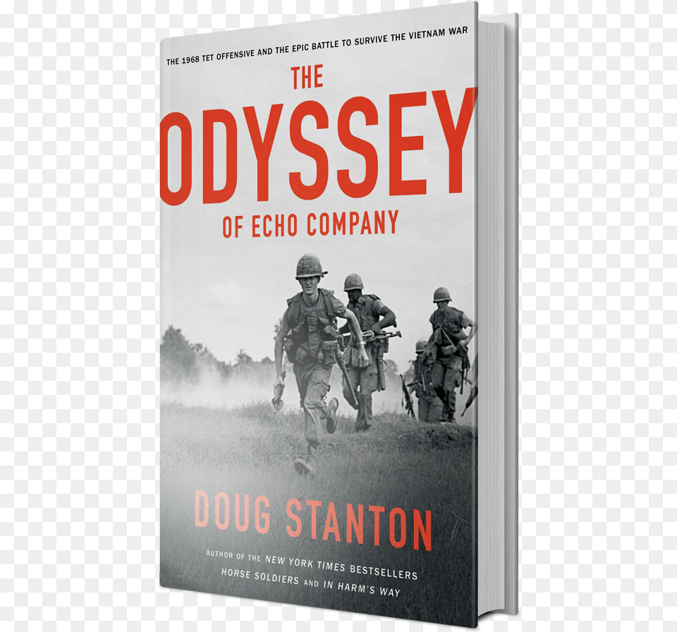 Book Odyssey Of Echo Company, Publication, Person, Adult, Man Free Png Download