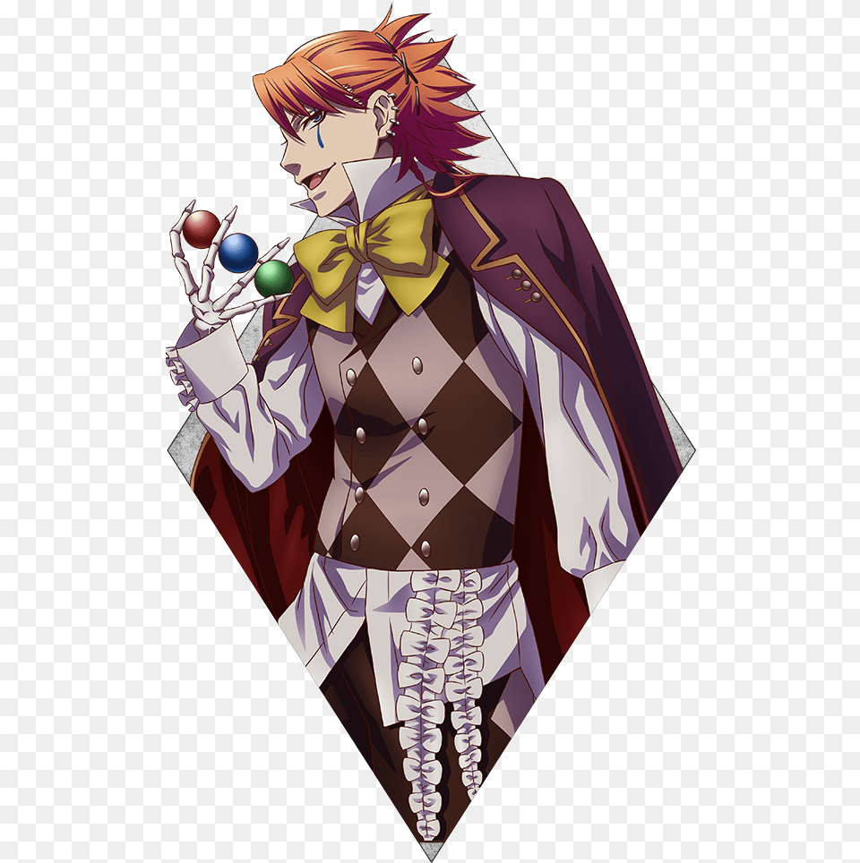 Book Of Circus Joker Black Butler, Publication, Comics, Person, Man Free Transparent Png