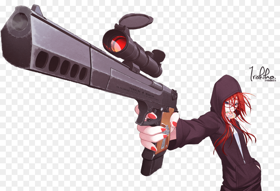 Book Of Life Art Girl Anime Girls Guns Hand With Gun, Weapon, Firearm, Adult, Person Free Png Download