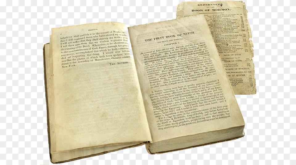 Book Of Mormon Replica Early Books Of Mormon, Page, Publication, Text Png Image