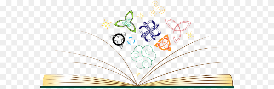 Book Open Mythology Celtic Illumination Tr Desenho De Livro Aberto, Pattern, Art, Graphics Free Transparent Png