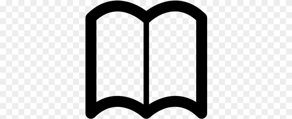 Book Outlined Symbol Of Opened Pages Vector Book Icon No Background, Gray Free Png Download