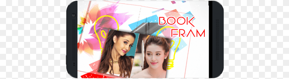 Book Photo Frame Ariana Grande, Person, People, Electronics, Adult Png