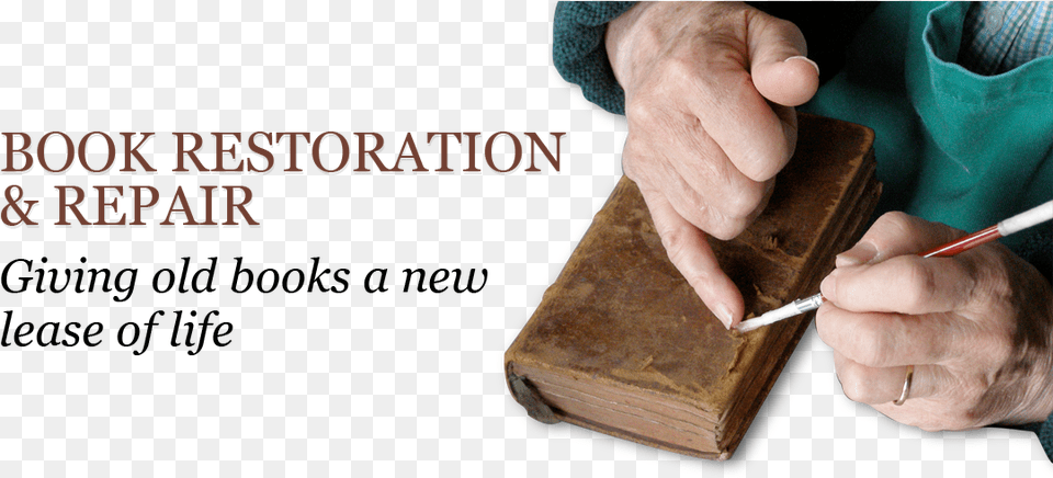 Book Restoration, Publication, Body Part, Person, Hand Free Png Download