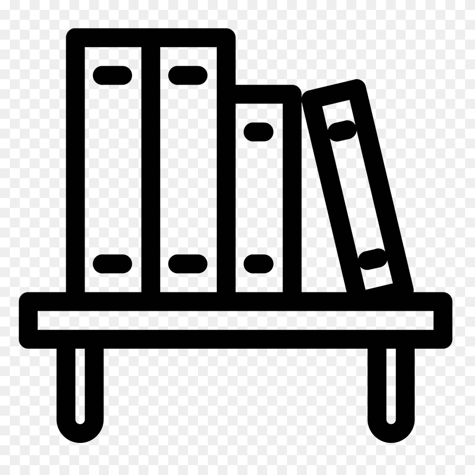 Book Shelf Icon, Gray Free Transparent Png