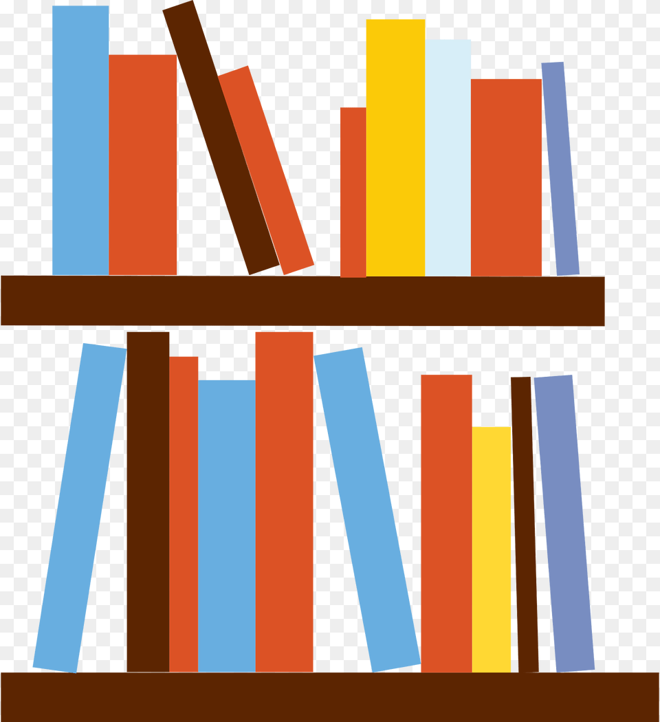 Book Shelves Clipart, Publication, Indoors, Library, Cross Free Transparent Png