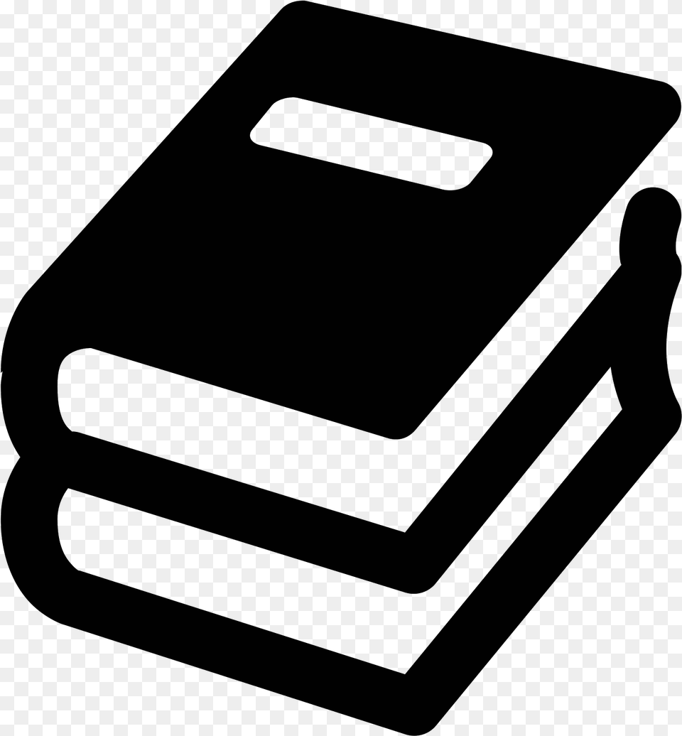 Book Stack Icon Clipart Library Library Transparent Book Icon, Gray Free Png