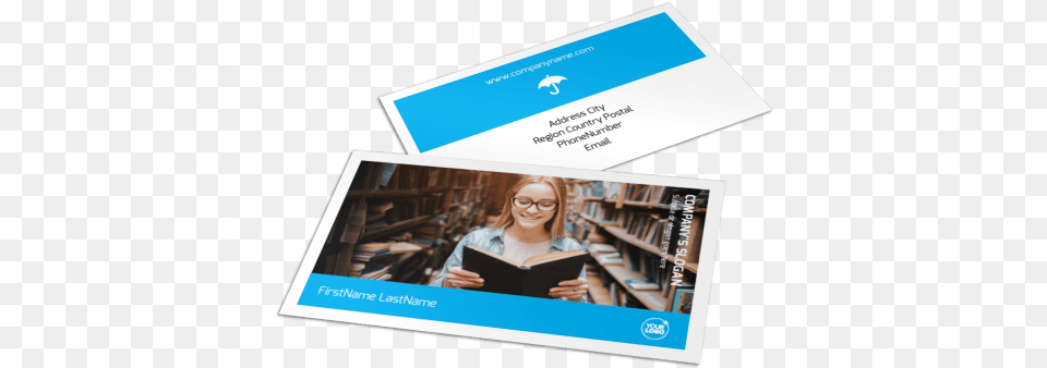 Book Store Business Card Template Preview Paper, Adult, Person, Female, Woman Free Png