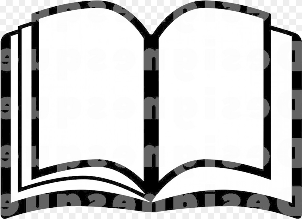 Book Vector Black And White Outline Clipart, Publication, Person, Reading, Face Free Png Download