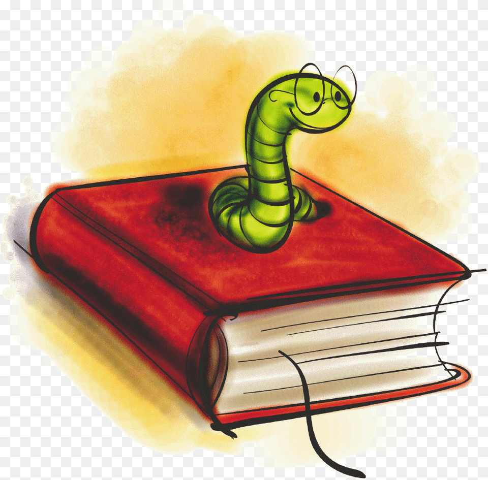 Book With A Worm, Publication Free Png Download