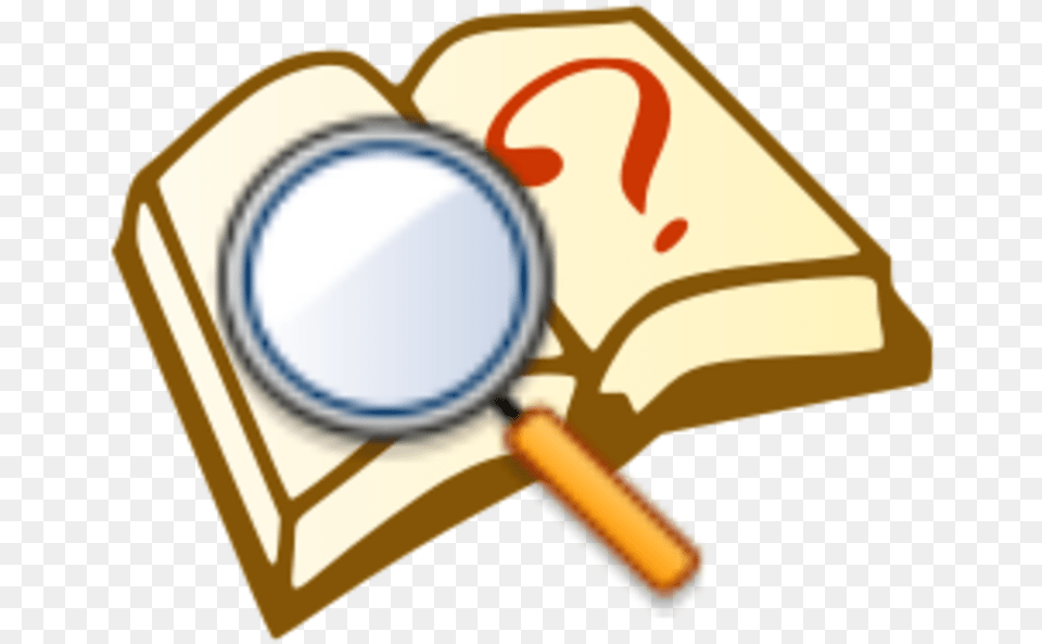 Book With Question Mark Clipart Books And Magnifying Glass Png Image