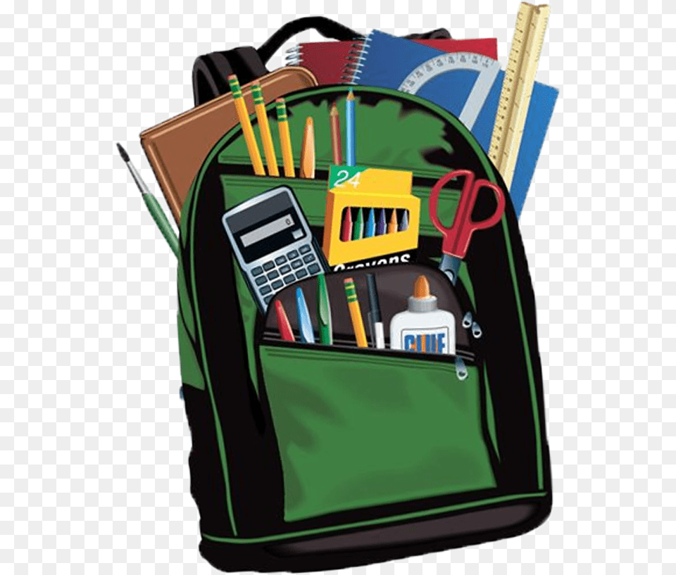 Bookbag With School Supplies, Bag, First Aid, Backpack Free Png