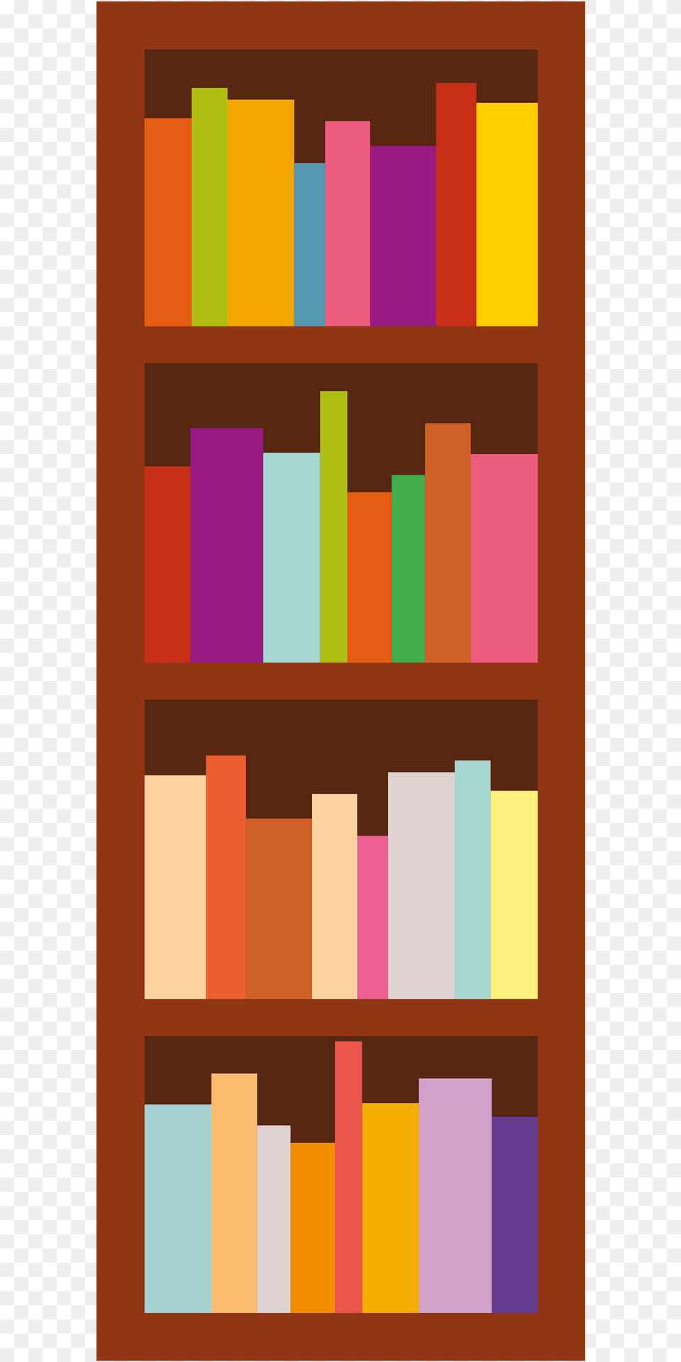 Bookcase Clipart, Shelf, Book, Indoors, Library Free Transparent Png