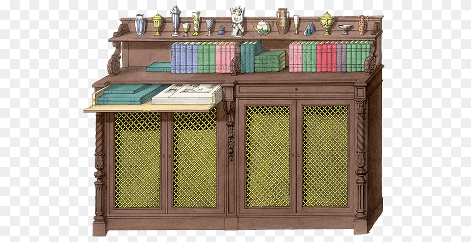 Bookcase Vintage Antique Old History Book Write Washington Dc, Closet, Cupboard, Furniture, Sideboard Free Transparent Png