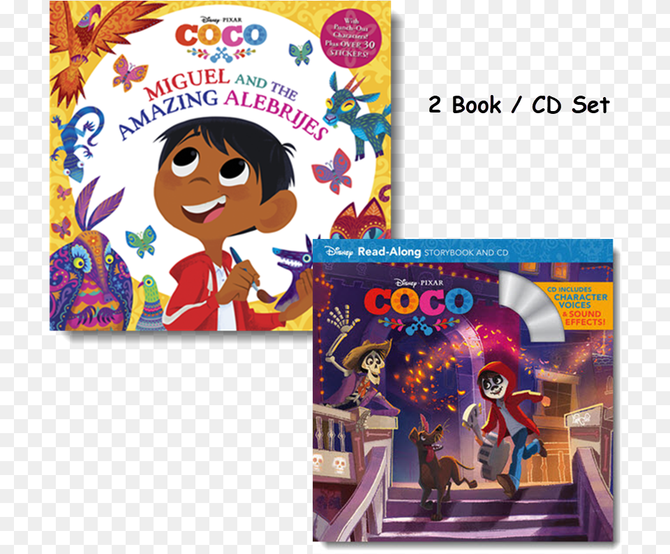 Bookcd Collection Coco Read Along Storybook And Cd, Publication, Book, Comics, Person Free Png