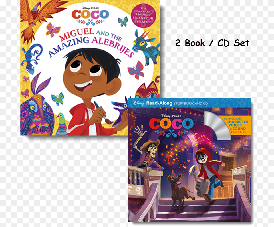 Bookcd Collection Miguel And The Amazing Alebrijes, Publication, Book, Comics, Person Png