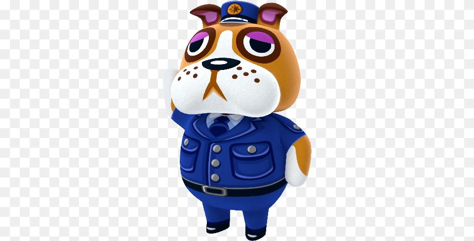 Booker Animal Crossing Cop, Plush, Toy, Mascot, Nature Png Image