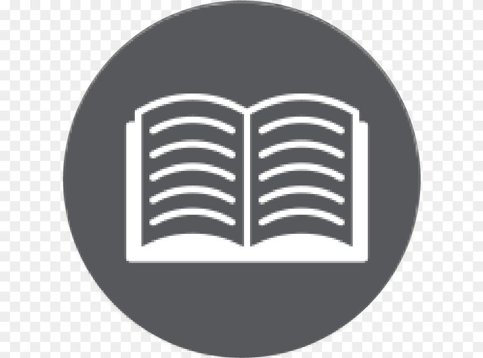 Bookicon Gray Circle With Book, Publication, Person, Reading, Face Free Png Download