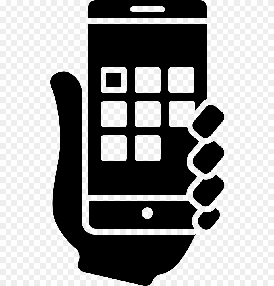 Booking Integration Smartphone App Icon, Gray Free Png Download