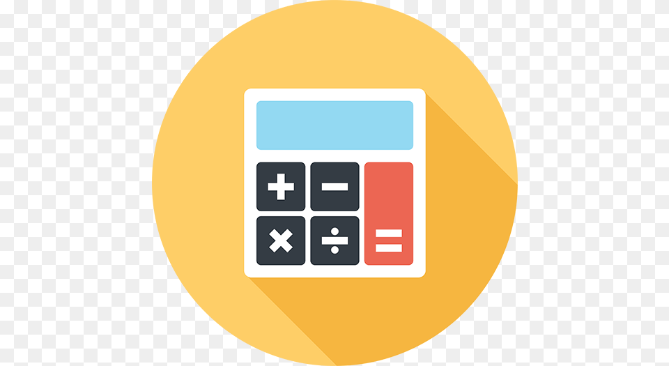 Bookkeeping Accounting Icon Yellow, Electronics, Calculator, First Aid Free Png Download