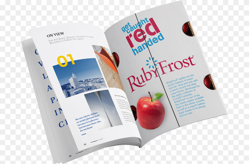 Booklet, Advertisement, Apple, Food, Fruit Png Image