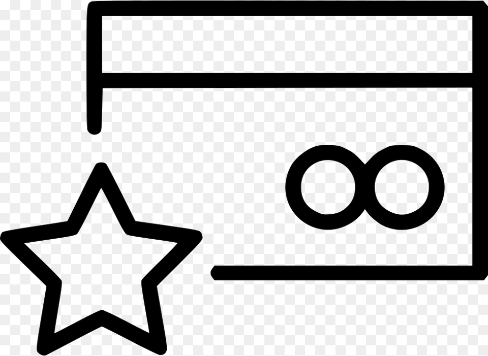 Bookmark Credit Card Icon Free Download, Symbol, Star Symbol Png