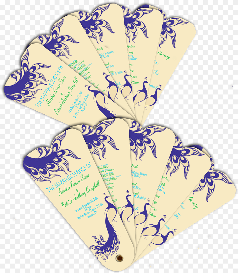 Bookmark Fan 5 Panels W Ribbon, Text, Animal, Bird, Paper Png