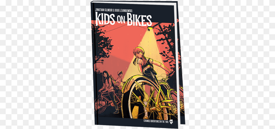 Bookmockup Hardcover Kids On Bikes Rpg, Advertisement, Book, Comics, Poster Free Png