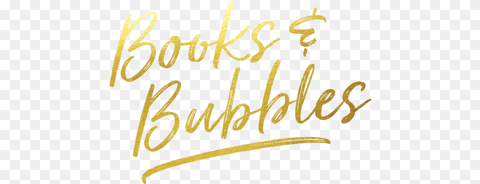 Books And Bubbles Logo Calligraphy, Handwriting, Text Png Image