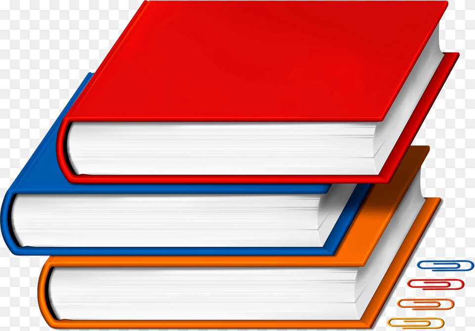 Books And Paperclips Clipart, Book, Publication Png