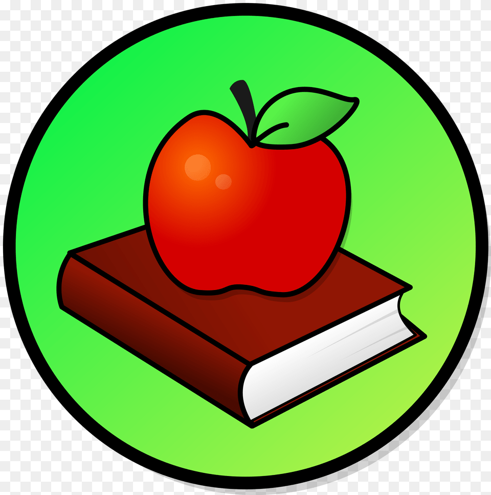 Books Apple Pencil Bookworm Clip Art, Book, Publication, Food, Fruit Free Png