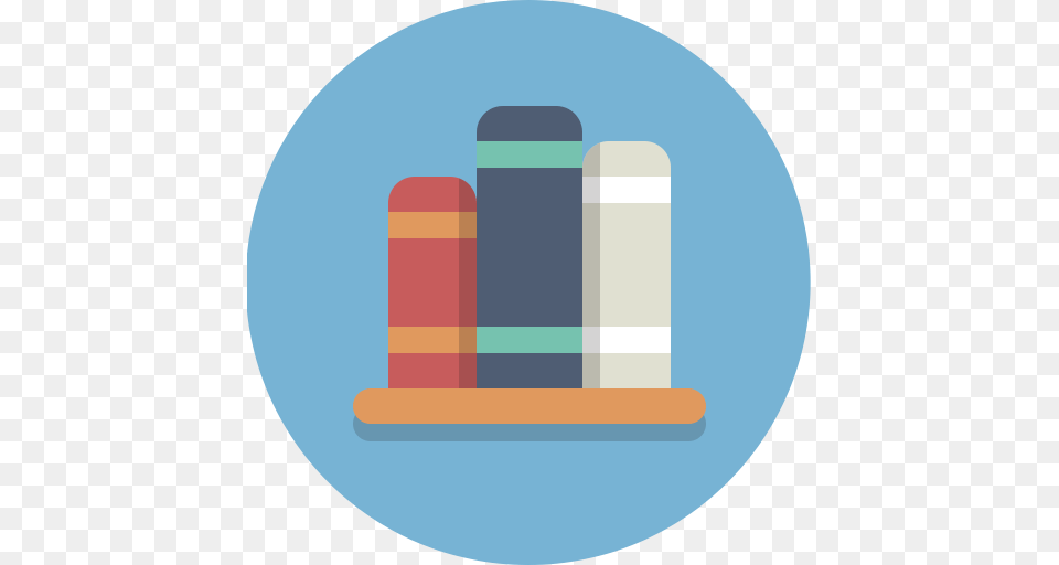 Books Bookshelf Library Icon, Disk, Medication Free Png Download