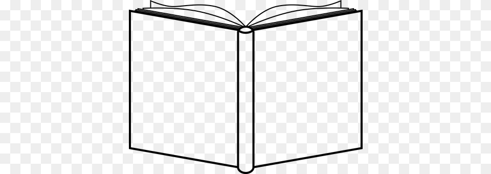 Books Clipart Square Book Outline, Gray Free Transparent Png