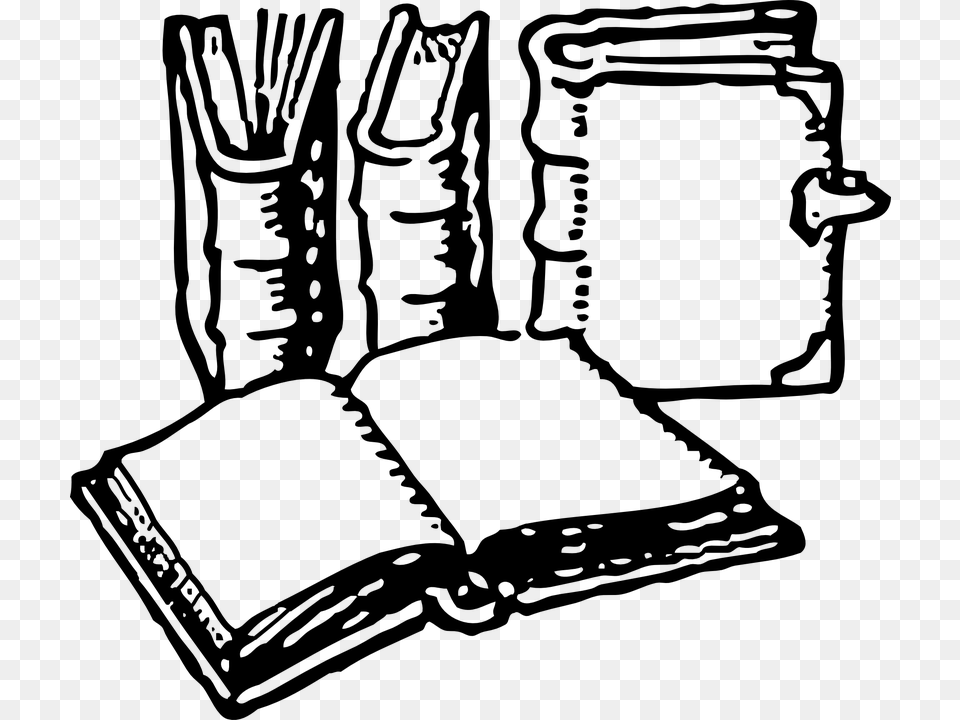 Books Leather Bound Vector Graphic On Harry Potter Buch Clipart, Gray Png Image