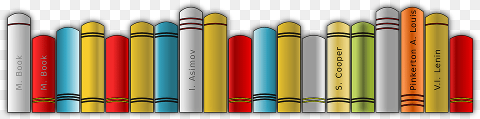 Books On Shelf Clipart, Crayon, Dynamite, Weapon, Cosmetics Free Png