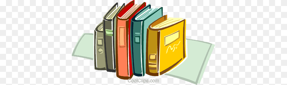 Books On Shelf Royalty Vector Clip Art Illustration, Book, Publication, Dynamite, Weapon Png