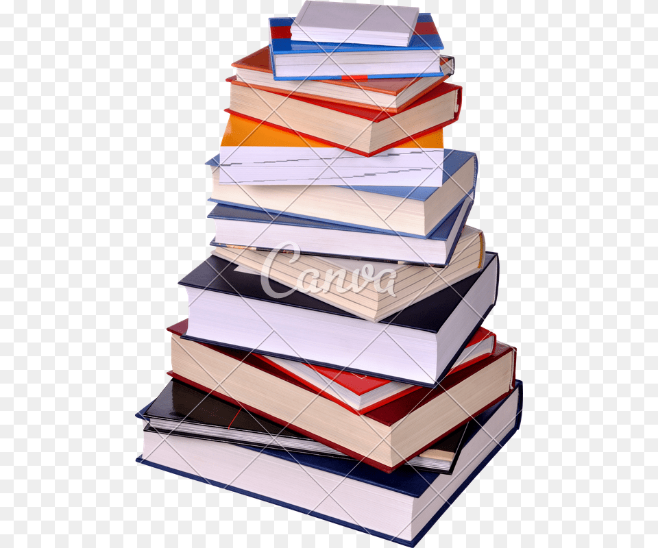 Books Stack, Book, Publication, Indoors, Library Png Image