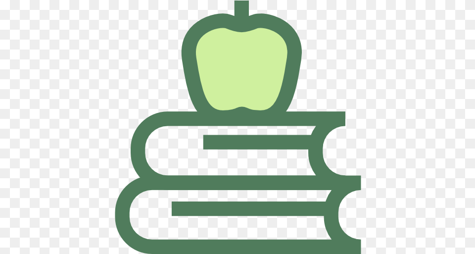 Books Stack Education Stacks Icon Books Stacked With Apple, Produce, Food, Fruit, Plant Png