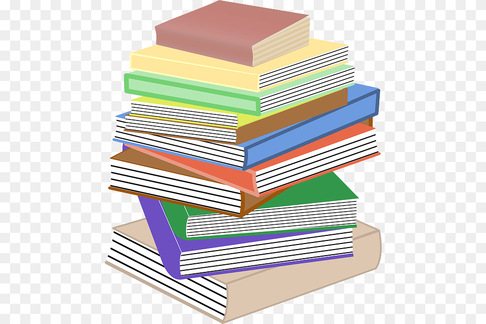 Books Stacked Pile Stacks, Book, Publication, Plywood, Wood Png