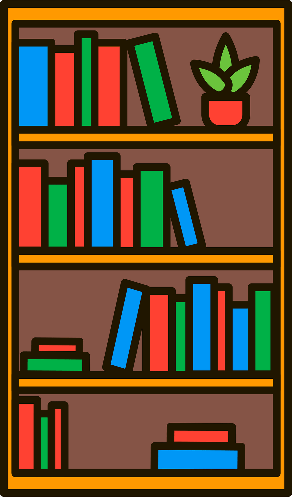 Bookshelf Clipart, Furniture, Bookcase, Book, Publication Png