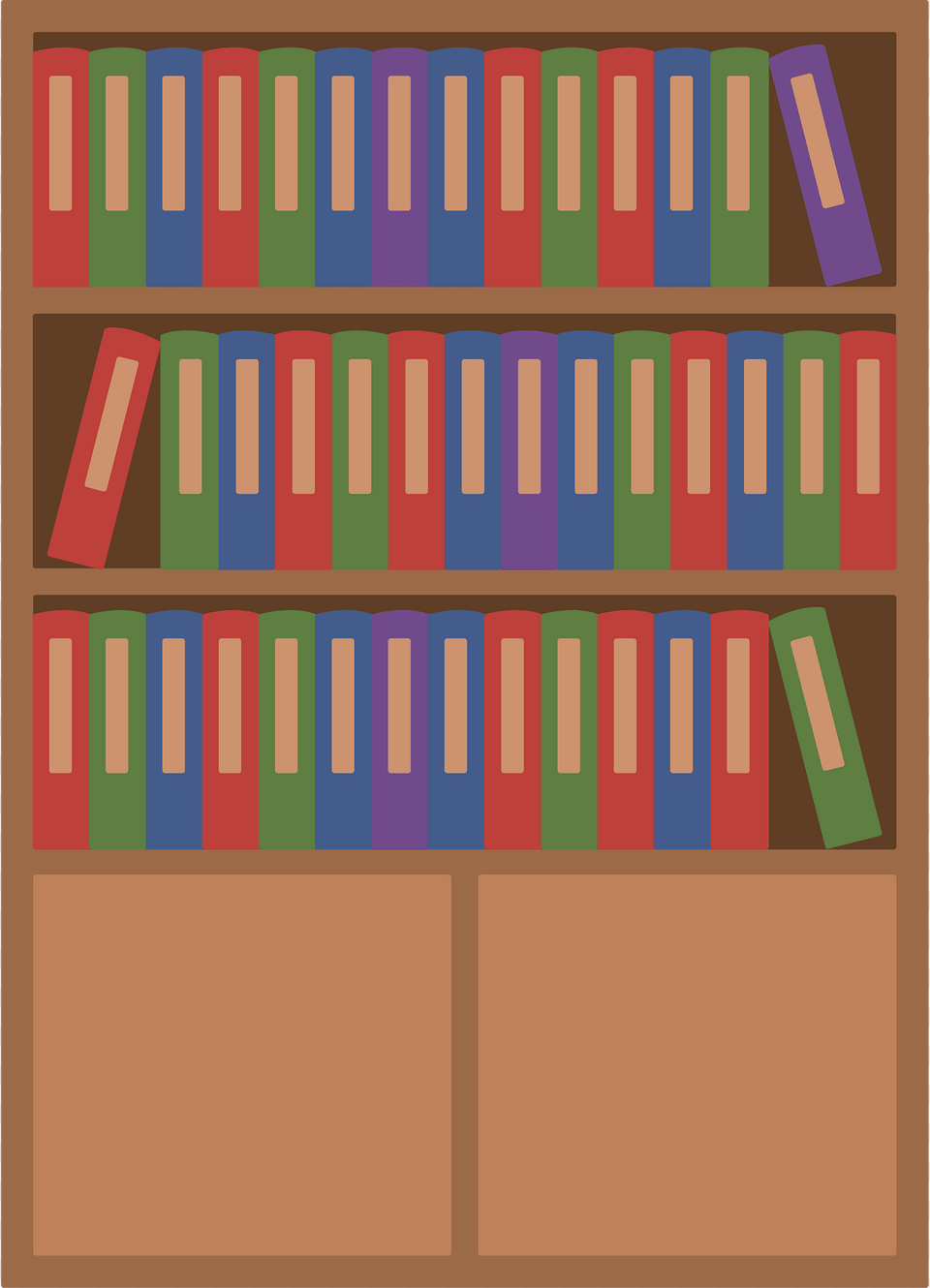 Bookshelf Clipart, Book, Indoors, Library, Publication Free Transparent Png