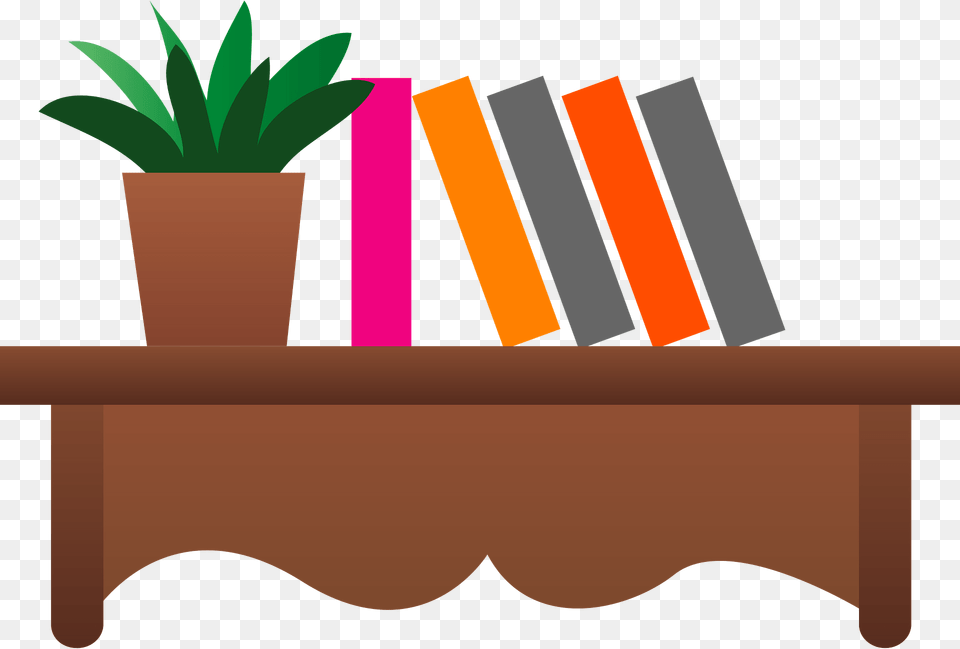 Bookshelf Clipart, Jar, Plant, Planter, Potted Plant Free Transparent Png