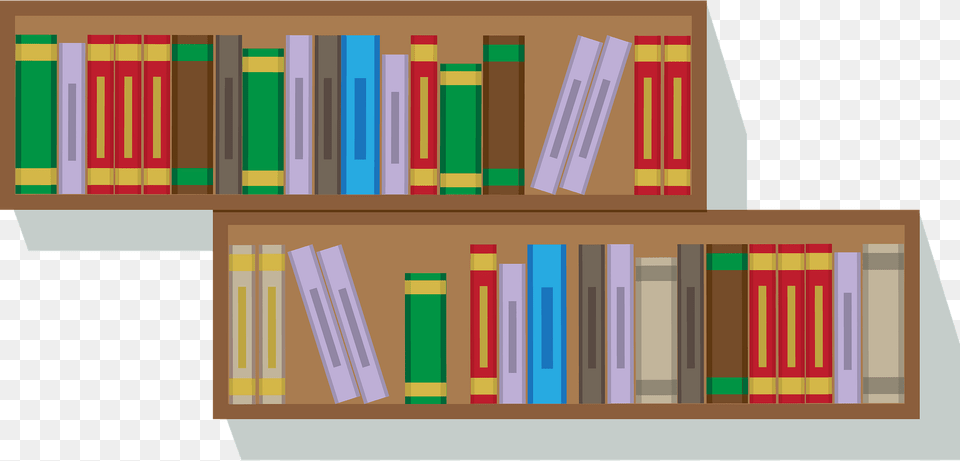 Bookshelf Clipart, Furniture, Book, Indoors, Library Png