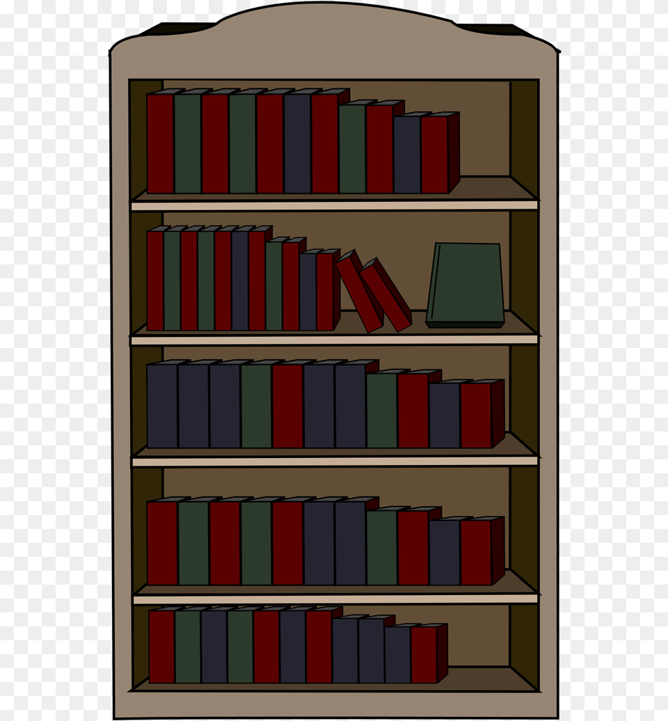 Bookshelf Drawing Background Bookshelf Clipart No Background, Furniture, Book, Indoors, Library Png